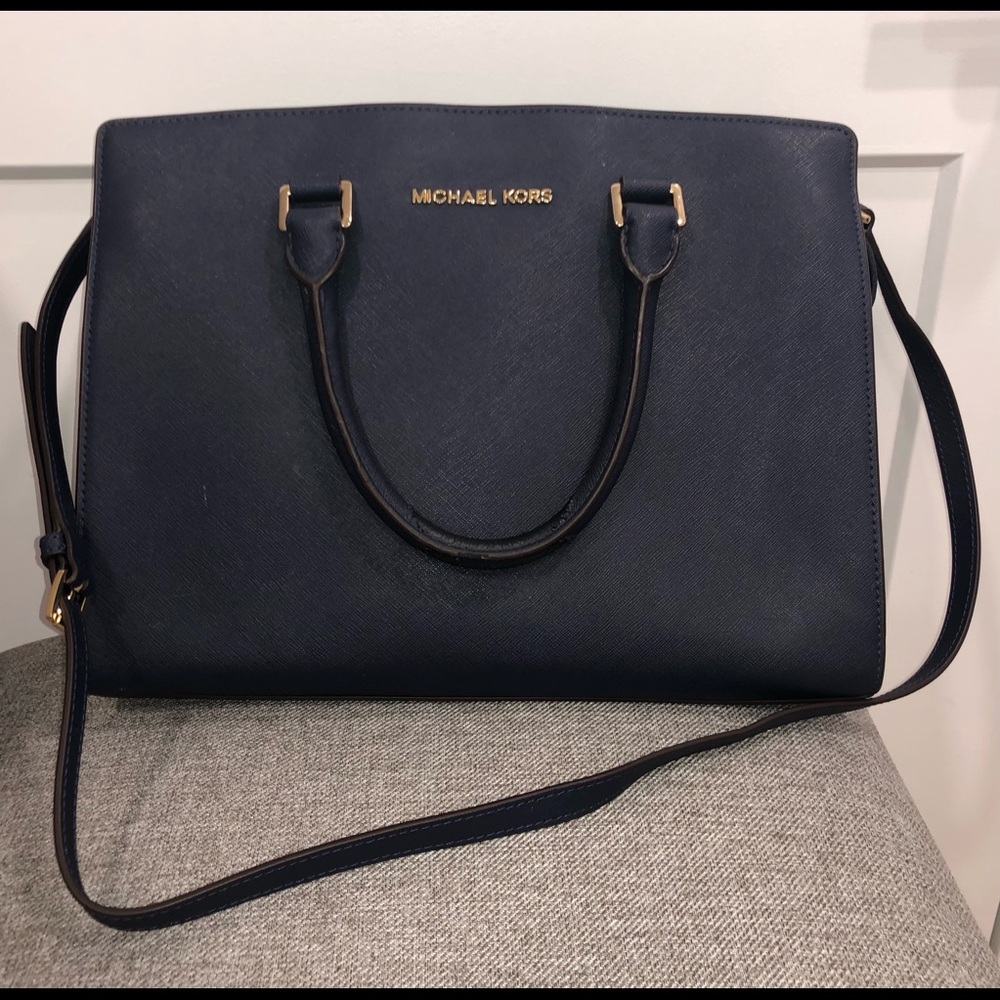 Michael Kors Selma Large Saffiano Leather Satchel